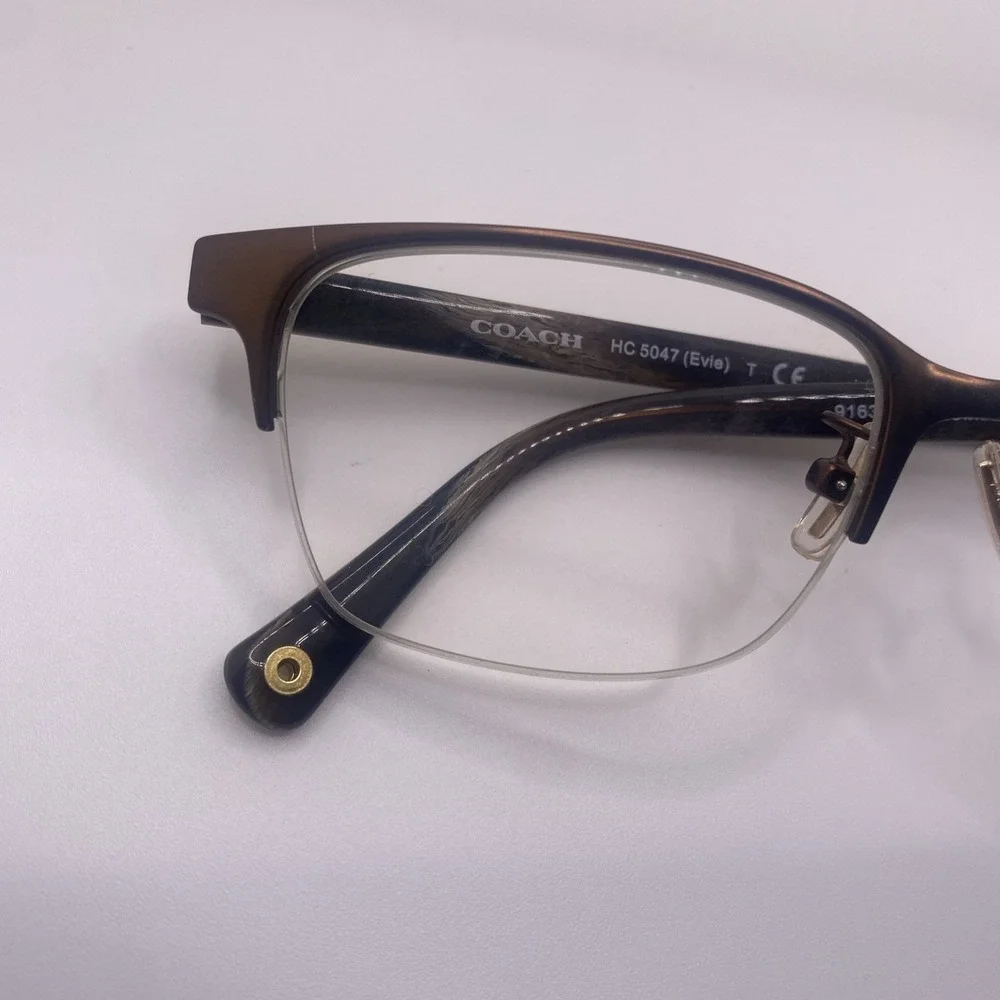Coach Eyeglasses FRAMES ONLY RC 5047 Evie 50-17-135 Brown 424